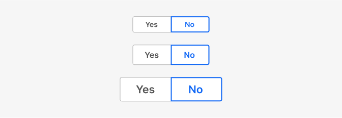 toggle group typography