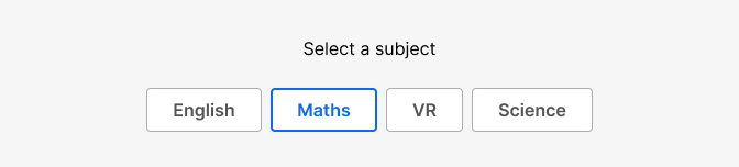toggle group as radio buttons toggle group as radio buttons
